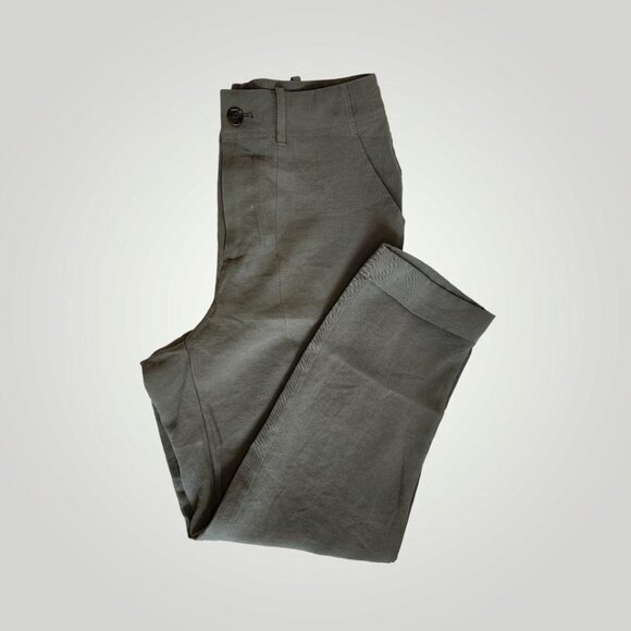 A New Day Olive Green Wide-Leg Cargo Pants – Size 2 - Picture 1 of 1